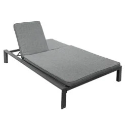 Transat Double Evasion Anthracite Et Graphite Hespéride -Mobilier Pleinair transat double evasion anthracite et graphite hesperide 1 5