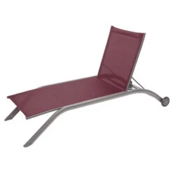 Transat Milenio Bordeaux Et Graphite Hespéride -Mobilier Pleinair transat milenio bordeaux graphite et hesperide 2