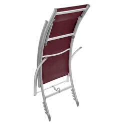 Transat Samba Pliable Et Empilable Bordeaux Hespéride -Mobilier Pleinair transat samba bordeaux hesperide 5