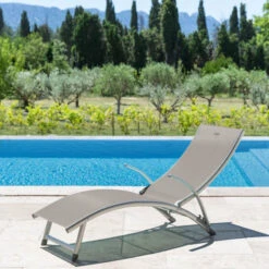 Transat Samba Pliable Et Empilable Taupe Hespéride 11 Transat Samba Pliable Et Empilable Taupe Hespéride -Mobilier Pleinair transat samba pliable et empilable taupe hesperide 2