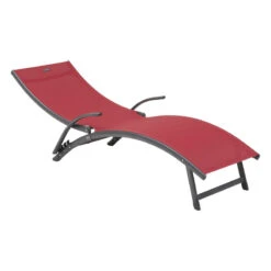 Transat Samba Pliable Grenade/graphite Hespéride -Mobilier Pleinair transat samba pliable grenadegraphite hesperide 2