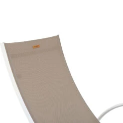 Transat Samba Pliable Noisette/blanc Hespéride -Mobilier Pleinair transat samba pliable noisetteblanc hesperide 5