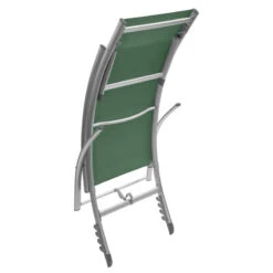 Transat Samba Pliable Et Empilable Vert Olive Hespéride -Mobilier Pleinair transat samba vert olive hesperide 1 8